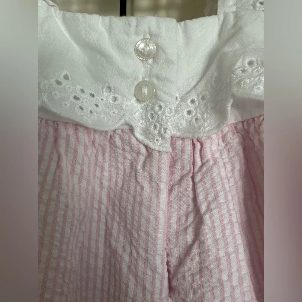 Baby Eyelet Seersucker Romper